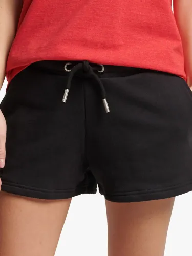 Superdry Logo Jersey Shorts, Black - Black - Female