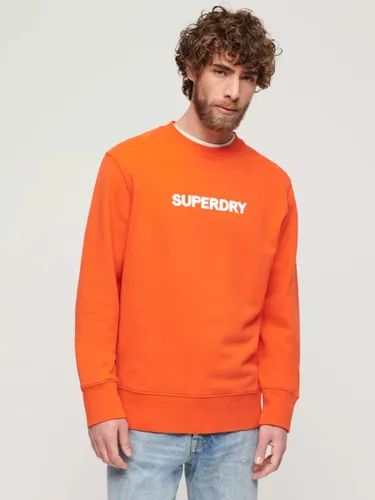 Superdry Loose Crew Jumper - Cherry Red - Male