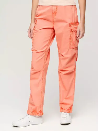 Superdry Low Rise Parachute Cargo Trousers - Terracotta - Female