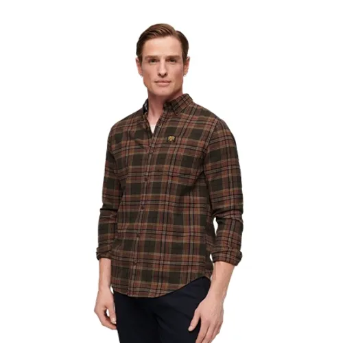 Superdry Lumberjack Shirt - Drayton Check Olive