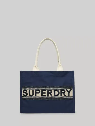 Superdry Luxe Tote Bag, Truest Navy - Truest Navy - Female