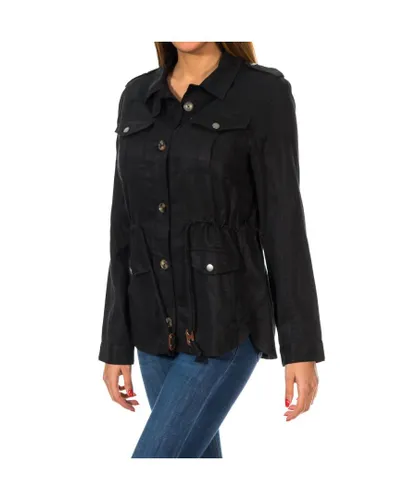 Superdry Luxe Utility G50001TN WoMens thin long-sleeved jacket - Black Lyocell