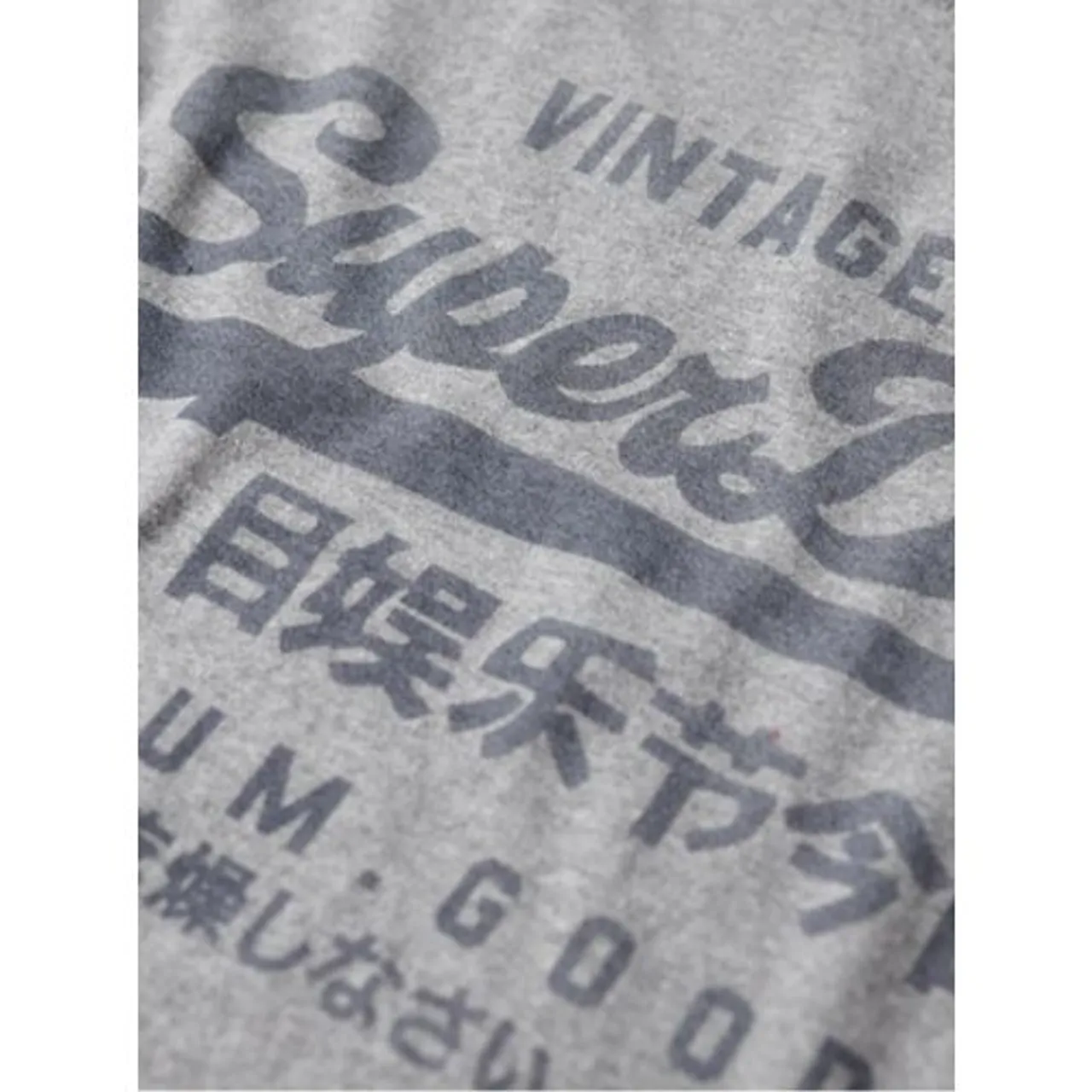 Superdry Mens Ash Grey Marl Classic Heritage T-Shirt