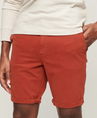 Superdry Men's Classic Officer Chino Shorts, Orange