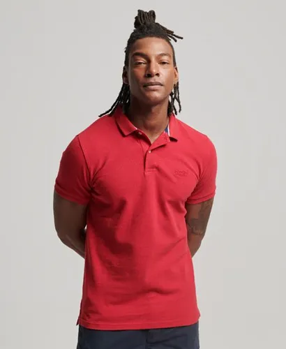Superdry Men's Classic Pique Polo Shirt Red / Hike Red Marl
