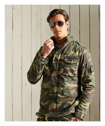 Superdry Mens Classic Rookie Jacket - Camouflage Cotton