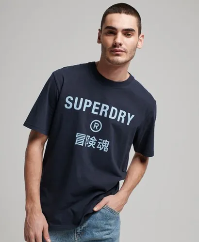 Superdry Men's Code Core Sport T-Shirt Navy / Eclipse Navy
