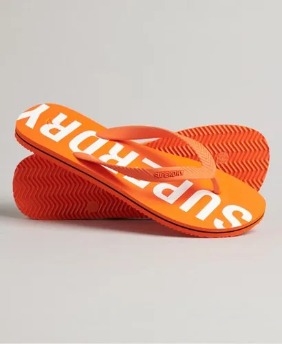 Superdry Men's Code Essential Flip Flops Orange / Denver Orange
