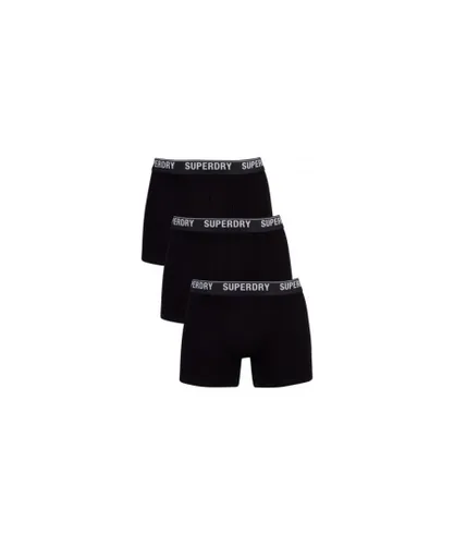 Superdry Mens Cotton 3 Pack Underwear - Black