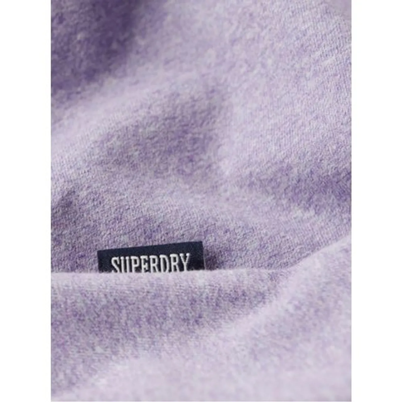 Superdry Mens Iris Purple Marl Vintage Logo Embroidered T-Shirt
