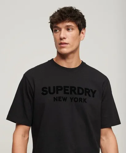 Superdry Men's Luxury Sport Loose Fit T-Shirt Black / Black/black