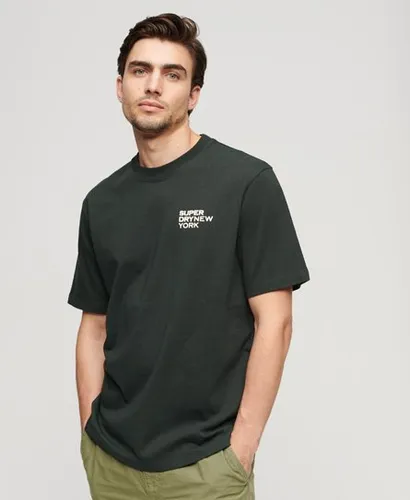 Superdry Men's Luxury Sport Loose T-Shirt Green / Academy Dark Green