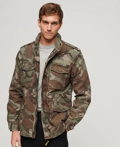 Superdry Men's Military M65 Jacket Green / Washed Green Camo