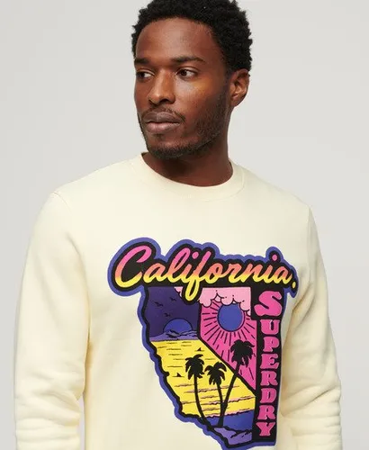 Superdry Men's Neon Travel Loose Sweatshirt Cream / Urban Cream
