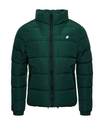 Superdry Mens Non Hooded Sports Puffer Jacket - Green