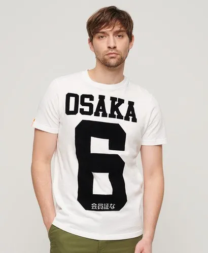 Superdry Men's Osaka 6 Mono Standard T-Shirt White / Optic