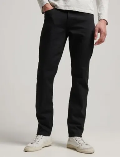 Superdry Mens Slim Fit 5 Pocket Jeans - 3434 - Black, Black,Blue Denim,Dark Blue,Mid Blue