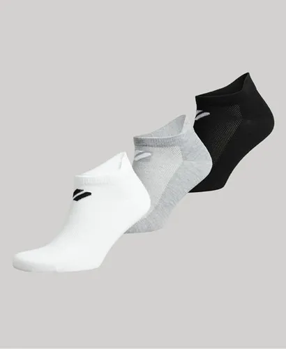 Superdry Men's Sport Coolmax Ankle Socks White / Mono Multipack