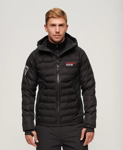 Superdry Men's Sport Ski Softshell Mid Layer Jacket Black