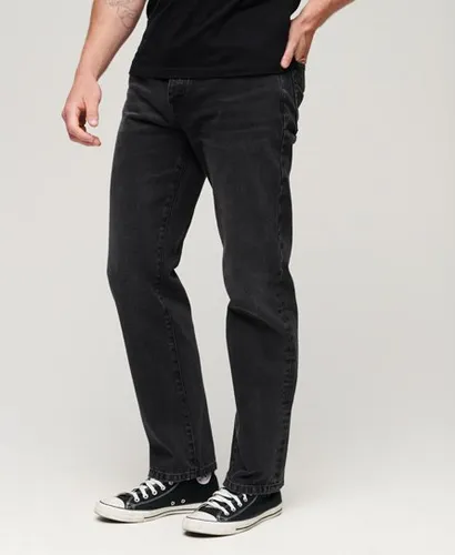 Superdry Men's Straight Jeans Black / Wisconsin Washed Black