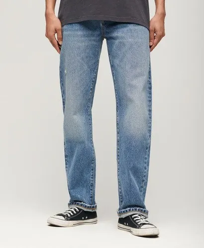 Superdry Men's Straight Jeans Blue / Angeles Vintage Mid Blue