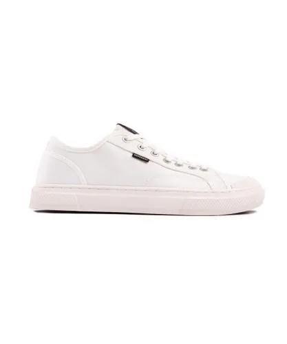 Superdry Mens Vegan Canvas Low Top Trainers - White