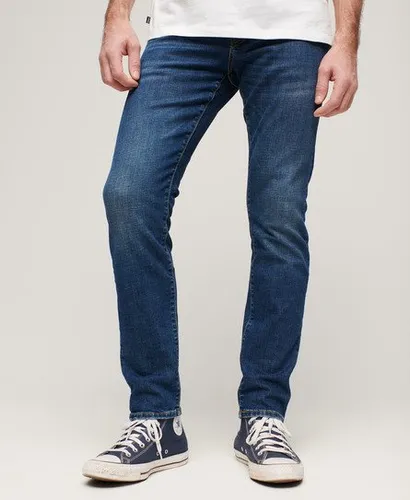 Superdry Men's Vintage Slim Jeans Blue / Mercer Mid Blue