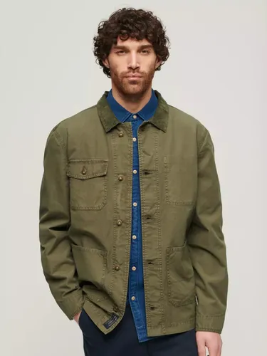 Superdry Merchant Store Cotton Work Jacket - Chive Green - Male