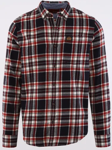 Superdry Navy Organic Cotton Lumberjack Check Shirt