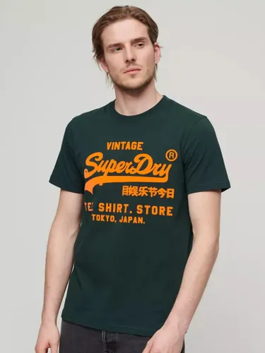 Superdry Neon Cotton T-Shirt - Enamel Green - Male