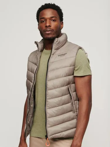 Superdry Non-Hooded Fuji Padded Gilet - Chateau Grey - Male