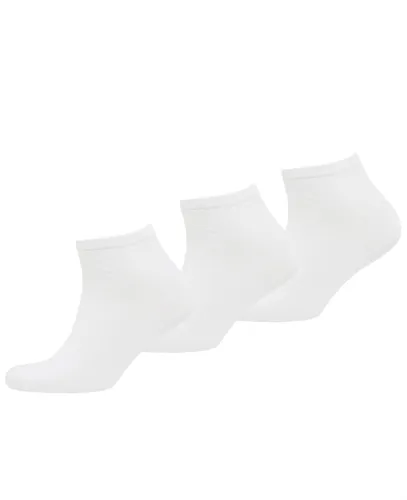 Superdry Optic White Organic Cotton Trainer Socks 3 Pack