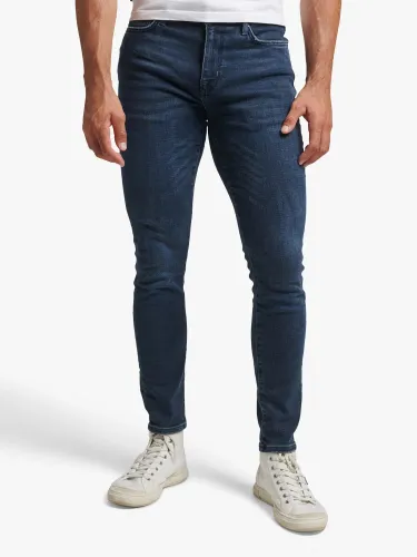 Superdry Organic Cotton Skinny Jeans - Vanderbilt Ink Worn - Male