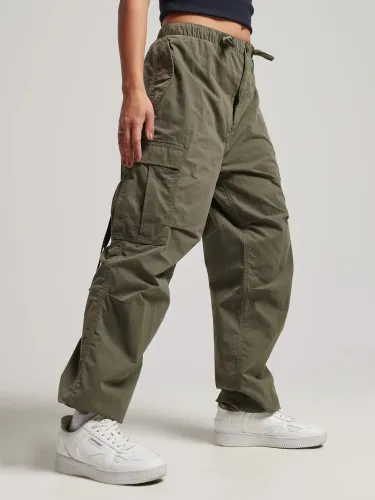 Superdry Parachute Grip Trousers - Olive Night - Female