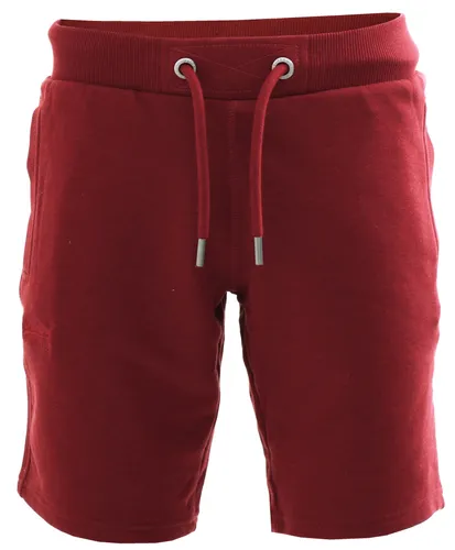 Superdry Red Vintage Logo Embroidered Jersey Shorts