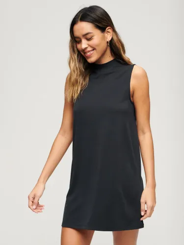 Superdry Sleeveless A-Line Mini Dress - Black - Female