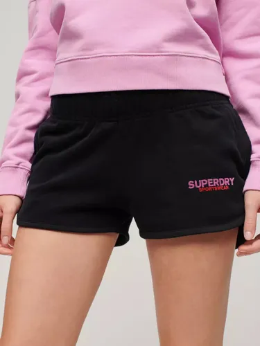 Superdry Sportswear Logo Racer Shorts - Black - Female