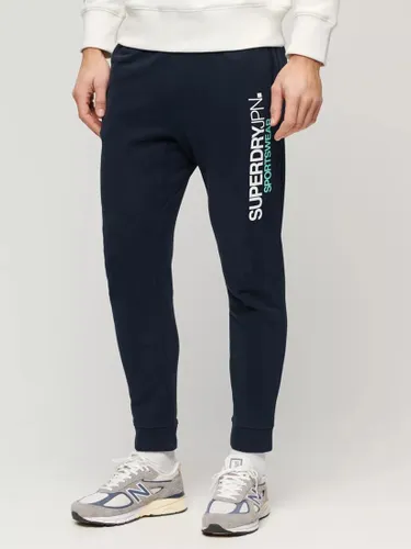 Superdry Sportswear Logo Tapered Joggers - Eclipse Navy/White - Male