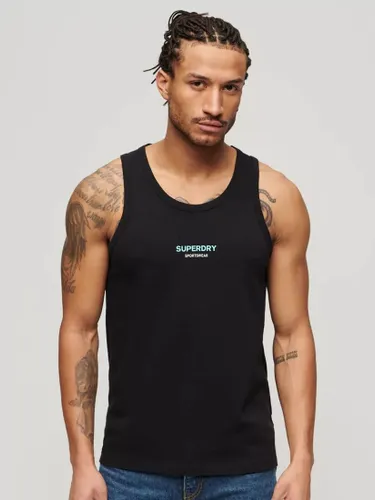 Superdry Sportswear Relaxed Vest Top - Black - Male