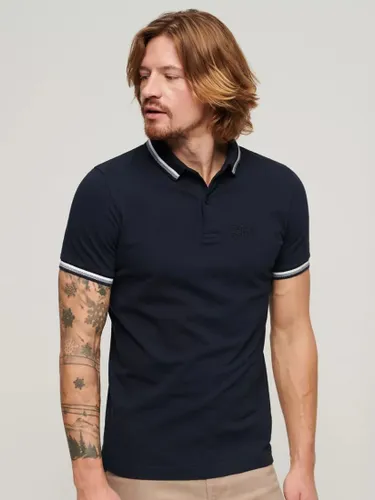 Superdry Sportswear Tipped Polo Shirt - Eclipse Navy - Male