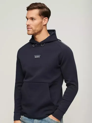 Superdry Tech Logo Loose Fit Hoodie - Eclipse Navy - Male