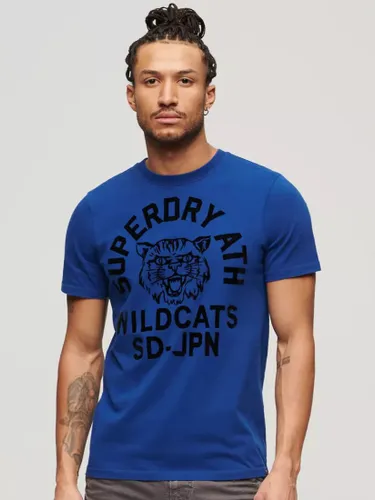 Superdry Track & Field Athletic Graphic T-Shirt - Regal Blue - Male