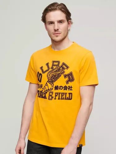 Superdry Track & Field Athletic Graphic T-Shirt - Utah Gold - Male