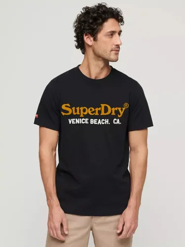 Superdry Venue Duo Logo T-Shirt - Nero Black Marl - Male