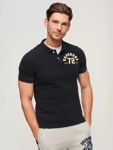 Superdry Vintage Athletic Polo Shirt - Eclipse Navy - Male