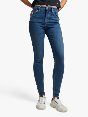 Superdry Vintage High Rise Skinny Jeans - Fulton Vintage Blue - Female