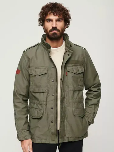 Superdry Vintage Military M65 Jacket, Dusty Olive Green - Dusty Olive Green - Male
