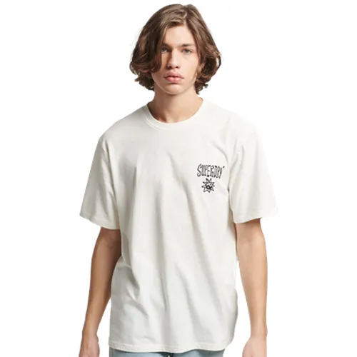 Superdry Vintage Tribal Surf T-Shirt - Off White