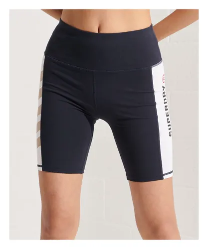 Superdry Womens Active Lifestyle Cycle Short - Navy Cotton