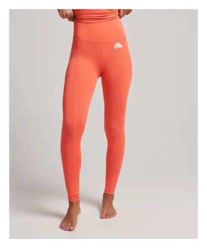 Superdry Womens Base Layer Leggings - Coral
